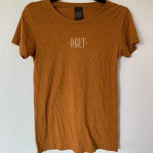 Burnt Orange Obey T-Shirt